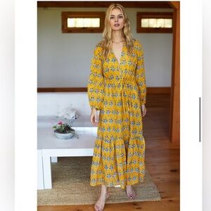 Emerson Fry India Collection Frances Dress, Marigold